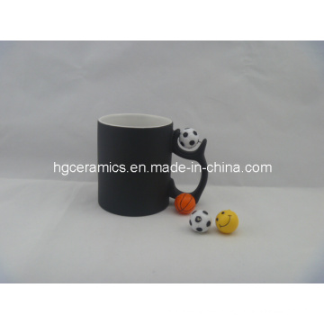 11oz Fußball-Handgriff-magischer Becher, Farben-Änderungs-Becher